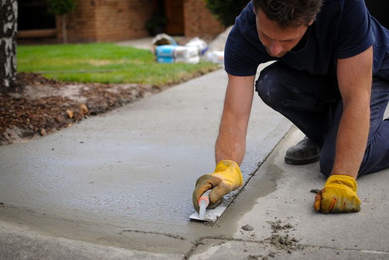 concrete surface decorating