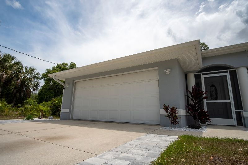 driveway on a newly constructed home